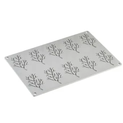 PAVONI Moule Silicone|Moule Silicone Gourmand Bois 7,8 x 4,8 x H 0,2 cm (x10)