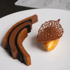 PAVONI Moule Silicone|Moule Silicone Gourmand Feuille 7,3 x 5,5 x H 0,2 cm (x8)