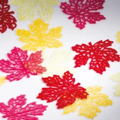 PAVONI Moules À Chocolat|Décoration Comestible|Moule Silicone Gourmand Feuille d'Erable 6,6 x 6,2 x H 0,2 cm (x8)