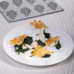 PAVONI Moules À Chocolat|Décoration Comestible|Moule Silicone Gourmand Feuille de Chêne 9,8 x 5,3 x H 0,2 cm (x8)