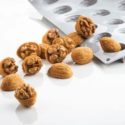 PAVONI Moule Silicone|Moule Silicone Gourmand Noix 3,8 x 2,8 x H 1,6 cm (x18)
