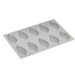 PAVONI Moules À Chocolat|Moule Silicone|Moule Silicone Gourmand Plume 8,4 x 3,8 x H 0,2 cm (x10)