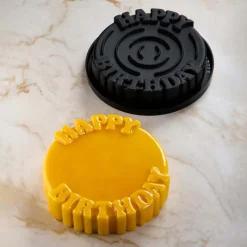 PAVONI Moule Silicone|Moule Silicone Happy Birthday 19 x H 4,5 cm Pavocake