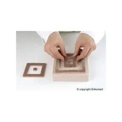 SILIKOMART Moule Silicone|Moule Silicone Insert 12 Carrés 26 cm Professional
