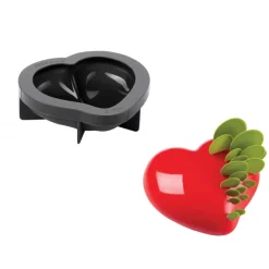 PAVONI Moule Silicone|Moules À Gâteaux|Moule Silicone Insert Cœur Passion 15 x 14 cm x H 5 cm