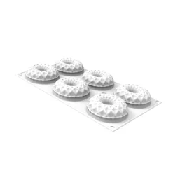 SILIKOMART Moule Silicone|Moule Silicone Kaleido Ø 7,5 x H 2,5 cm (x6)