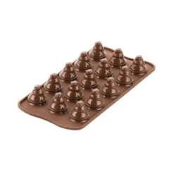 SILIKOMART Moules À Chocolat|Moule Silicone|Moule Silicone Mini Sapin Chocolat Ø 2,8 x H 3 cm Easy Choc (x15)