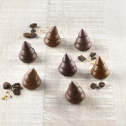 SILIKOMART Moules À Chocolat|Moule Silicone|Moule Silicone Mini Sapin Chocolat Ø 2,8 x H 3 cm Easy Choc (x15)