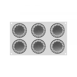 SILIKOMART Moule Silicone|Moules À Gâteaux|Moule Silicone Mini Wave Ø 7,3 x H 4,1 cm