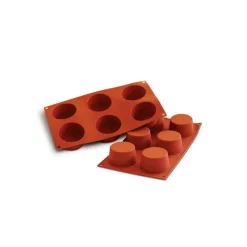 SILIKOMART Moule Silicone|Moules À Gâteaux|Moule Silicone Muffins 6,9 cm x H 3,5 cm (x6)