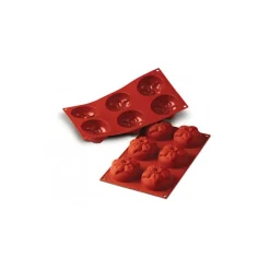 SILIKOMART Moule Silicone|Moules À Gâteaux|Moule Silicone Narcisses 7,6 cm x H 4 cm (x6)