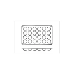 SILIKOMART Moule Silicone|Moule Silicone Pomponnette 3,4 cm x H 1,6 cm (x24)