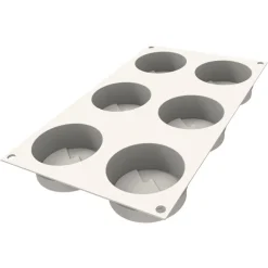 SILIKOMART Moule Silicone|Moules À Gâteaux|Moule Silicone Sapin Mini Hiver Ø 7 x H 3 cm (x6)