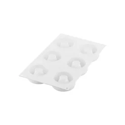 SILIKOMART Moule Silicone|Moules À Gâteaux|Moule Silicone Savarin Oblio Ø 7,5 cm x H 3 cm (x6) Professional