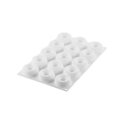 SILIKOMART Moule Silicone|Moules À Gâteaux|Moule Silicone Savarin Oblio Ø 5 cm x H 2,1 cm (x15) Professional