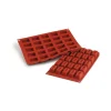 SILIKOMART Moule Silicone|Moule Silicone Savarin Rectangle 4,4 x 2,6 cm x H 2,2 cm (x25)