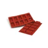 MALLARD FERRIERE Moule Silicone|Moule Silicone Savarin Rectangle 6,1 x 4 cm x H 2,6 cm (x10) Silikomart