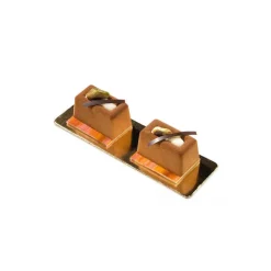 MALLARD FERRIERE Moule Silicone|Moule Silicone Savarin Rectangle 6,1 x 4 cm x H 2,6 cm (x10) Silikomart
