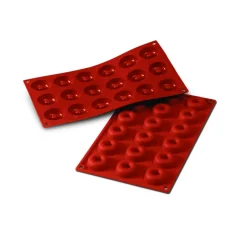 SILIKOMART Moule Silicone|Moule Silicone Savarins 4,1 cm x H 1,2 cm (x18)