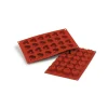 SILIKOMART Moule Silicone|Moule Silicone Savarins Coeurs 3,7 x 3,6 cm (x24)