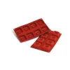 SILIKOMART Moule Silicone|Moule Silicone Savarins Carrés 6,5 cm x H 2,6 cm (x8)
