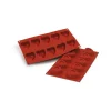 SILIKOMART Moule Silicone|Moule Silicone Savarins Coeurs 5,6 x 5,2 cm (x10)
