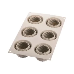 SILIKOMART Moule Silicone|Moules À Gâteaux|Moule Silicone Segreti del bosco Ø 6,5 x H 5,5 cm (x6)