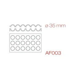 PAVONI Moule Silicone|Moule Silicone Sphère 30 x 17,5 cm Ø 3,5 cm (x18)