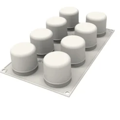 SILIKOMART Emporte Pièce - Découpoir Pâtisserie|Moule Silicone|Moule Silicone Sweet Layers avec Emporte-Pièce Ø 5,5 x H 5,5 cm (x8)