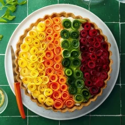 FLEXIPAN DEMARLE Moule Anti-adhésif|Moule Silicone|Moule Silicone Tarte Cannelée Ø 28,5 cm