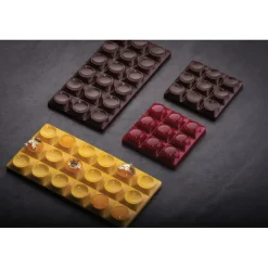 PAVONI Moules À Chocolat|Moule Tablette Chocolat Bricks 15,4 x 7,7 cm x H 0,9 cm (x3)