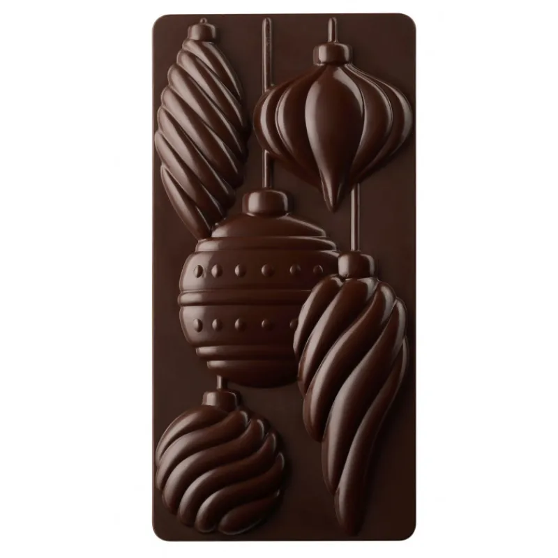 PAVONI Moules À Chocolat|Moule Tablette Chocolat Boule Noël 15,4 x 7,7 cm
