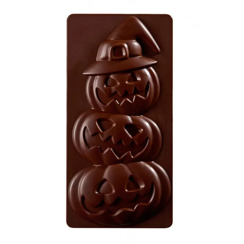 PAVONI Moules À Chocolat|Moule Tablette Chocolat Citrouille Halloween 15,4 x 7,7 cm