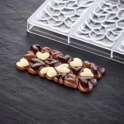PAVONI Moules À Chocolat|Moule Tablette Chocolat Eros 15,4 x 7,7 x H 1,1 cm (x3)