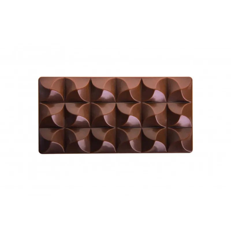 PAVONI Moules À Chocolat|Moule Tablette Chocolat Moulin 15,4 x 7,7 cm x H 1,4 cm (x3)