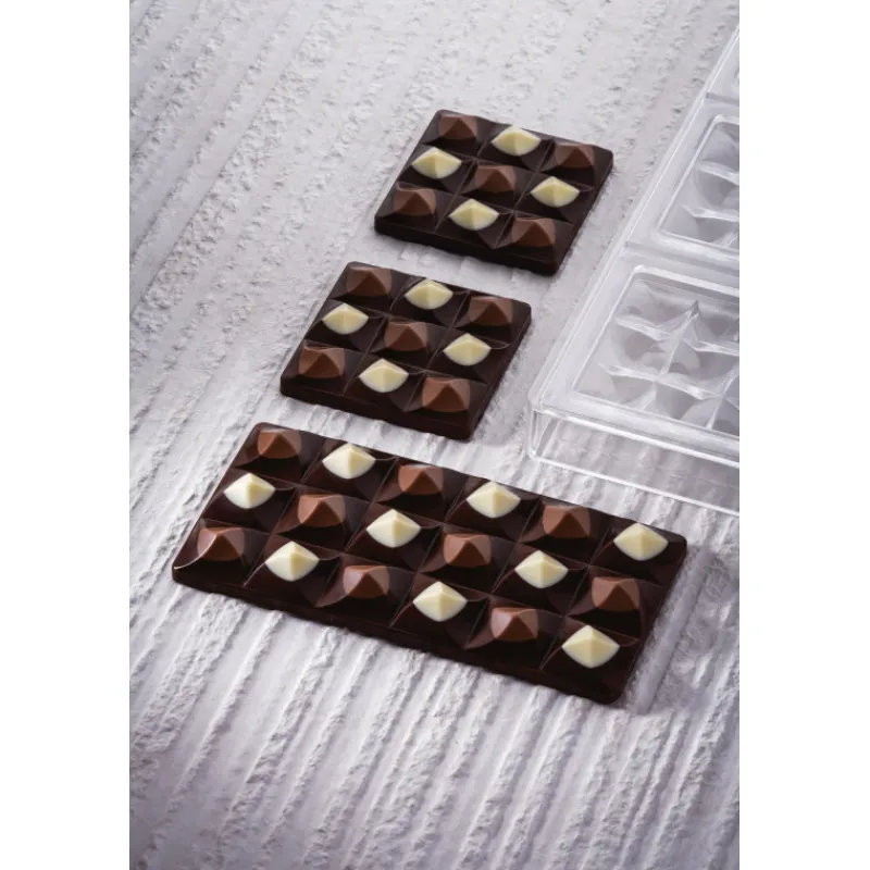 PAVONI Moules À Chocolat|Moule Tablette Chocolat Moulin 15,4 x 7,7 cm x H 1,4 cm (x3)