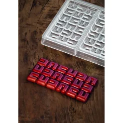 PAVONI Moules À Chocolat|Moule Tablette Chocolat Ola 15,5 x 7,7 cm x H 1 cm (x3)