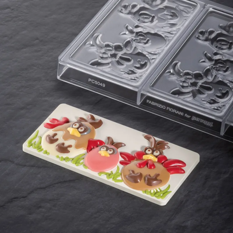 PAVONI Moules À Chocolat|Moule Tablette Chocolat Pâques 15,4 x 7,2 cm (x3)
