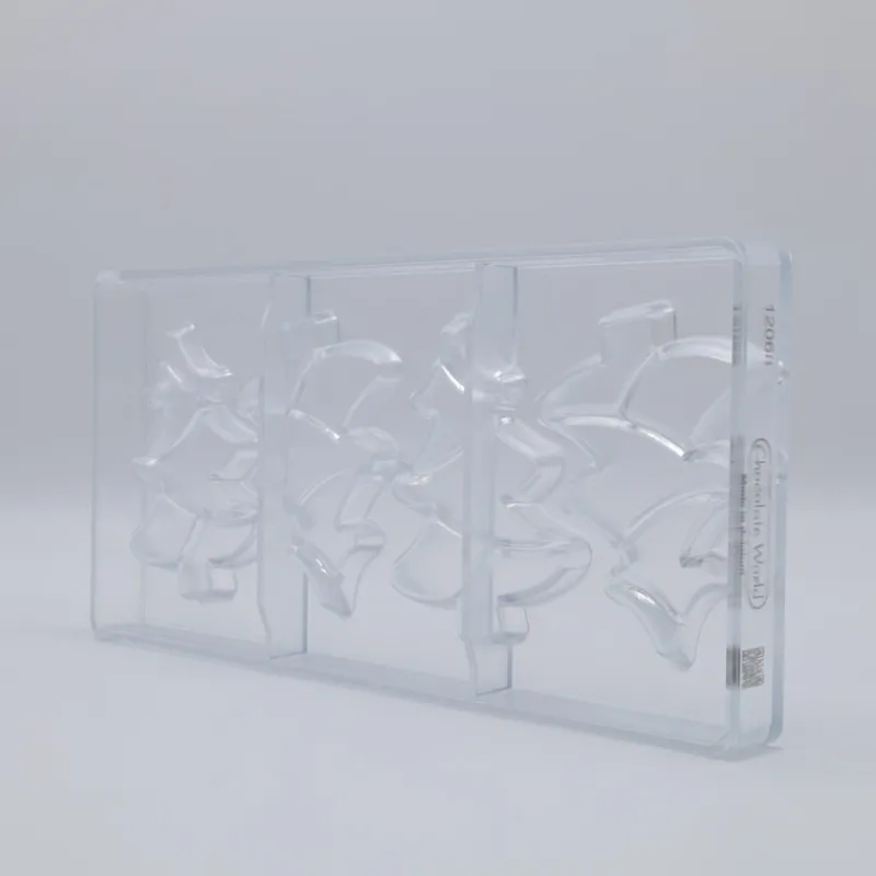 CHOCOLATE WORLD Moules À Chocolat|Moule Tablette Chocolat Sapin 9,7 cm (x4)