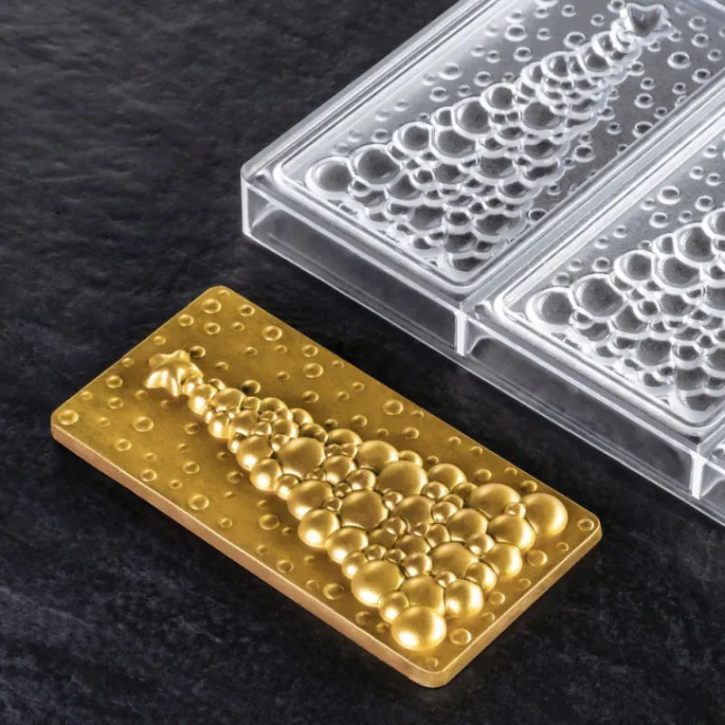 PAVONI Moules À Chocolat|Moule Tablette Chocolat Sapin Bubble 15,4 x 7,7 cm