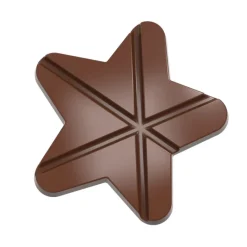 CHOCOLATE WORLD Moules À Chocolat|Moule Tablette Chocolat Étoile 11,8 cm (x2)