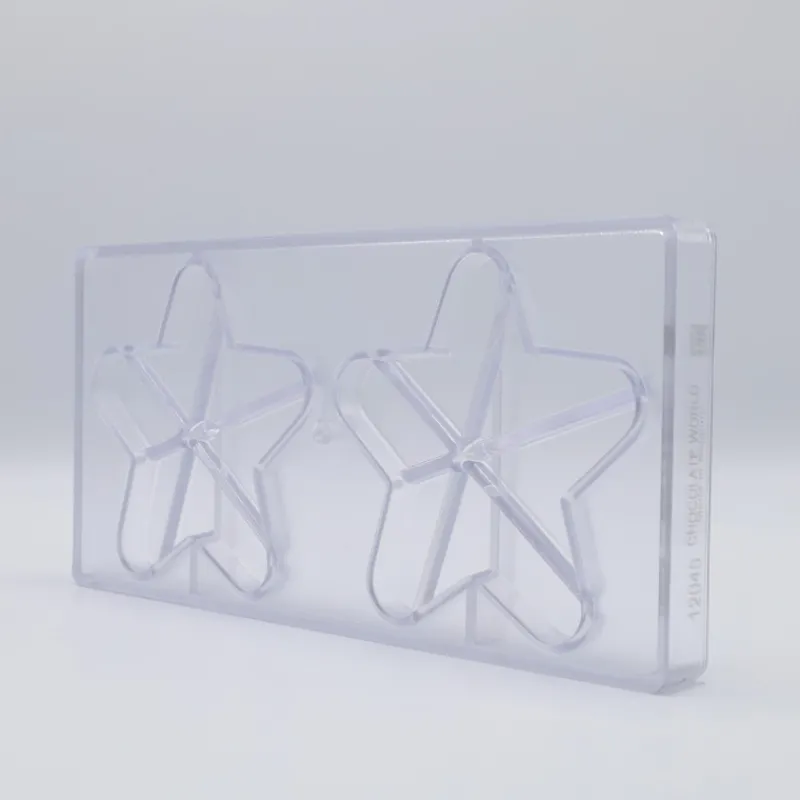 CHOCOLATE WORLD Moules À Chocolat|Moule Tablette Chocolat Étoile 11,8 cm (x2)