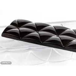 CHOCOLATE WORLD Moules À Chocolat|Moule Tablette Chocolat Triangles Convexes 12,4 x 5,5 cm (x4)