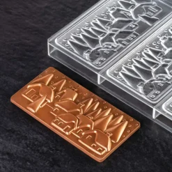 PAVONI Moules À Chocolat|Moule Tablette Chocolat Village De Noël 15,4 x 7,7