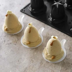 PAVONI Moule Silicone|Moule Œuf de Pâques Mono Ø 7 × H 7,2 cm (x12)