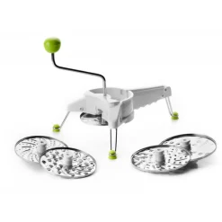 IBILI Presse Purée Et Moulin Légumes|Moulin à Julienne Inox Ø 25 cm + 5 Disques