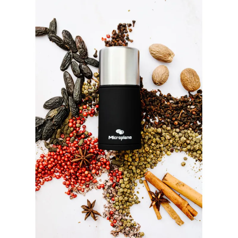 MICROPLANE Moulin|Moulin à Épices 2 en 1 Specialty Inox