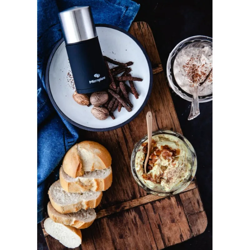 MICROPLANE Moulin|Moulin à Épices 2 en 1 Specialty Inox
