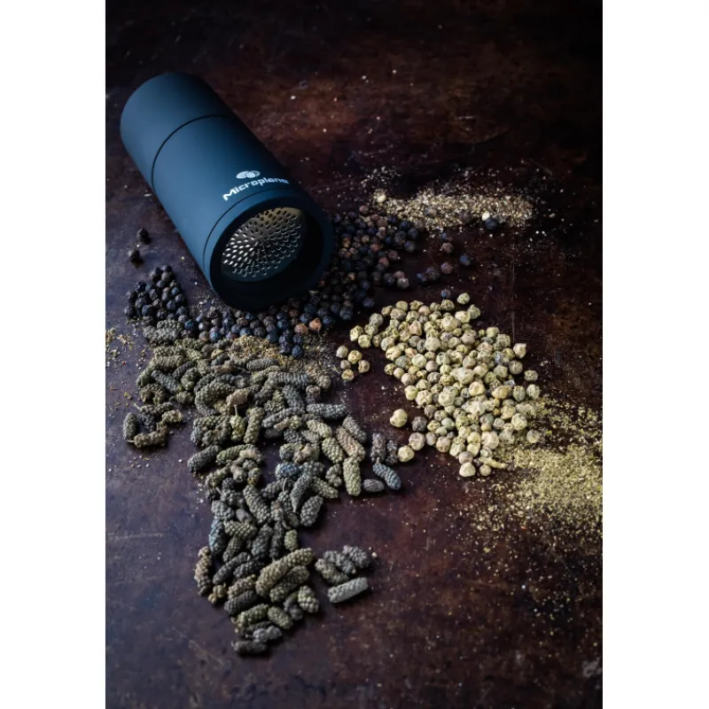 MICROPLANE Moulin|Moulin à Épices 2 en 1 Specialty Noir