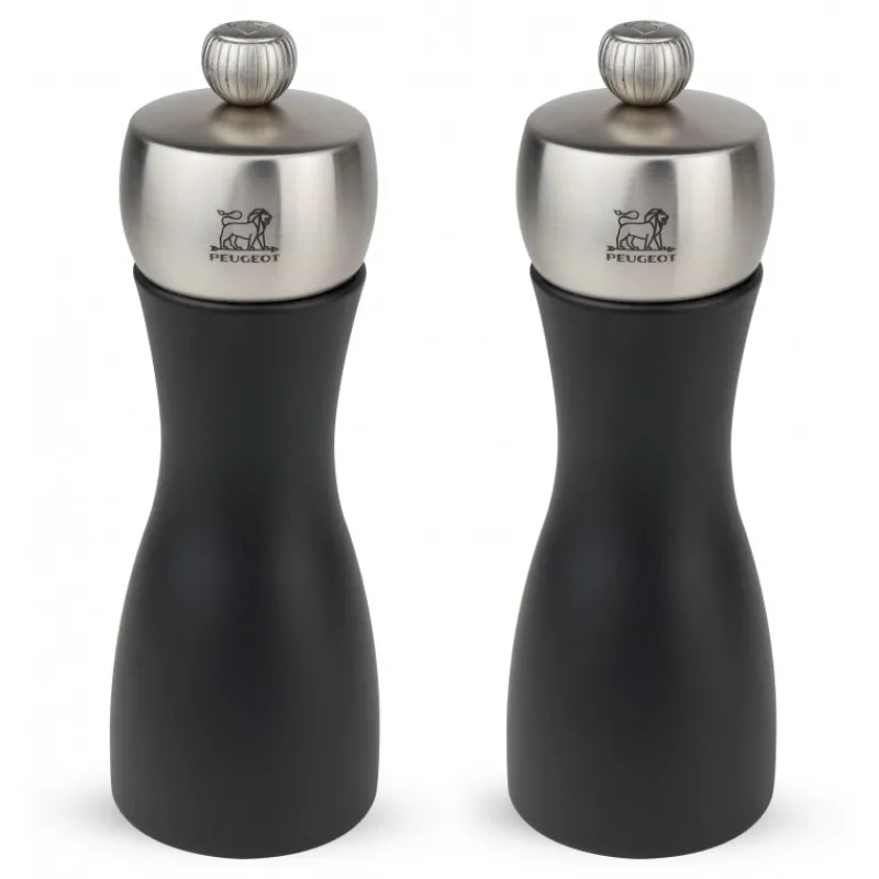 PEUGEOT Moulin|Moulin à Sel Fidji 15 cm Noir-Inox